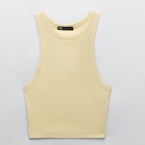 Zara | Tops | Nwt Zara Yellow Tank Top | Poshmark